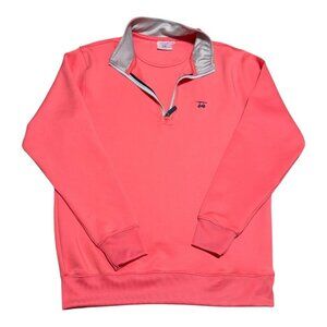 Bald Head Blues Pink Polyester Elastane 1/4 Zip Lightweight Pullover Adult Small